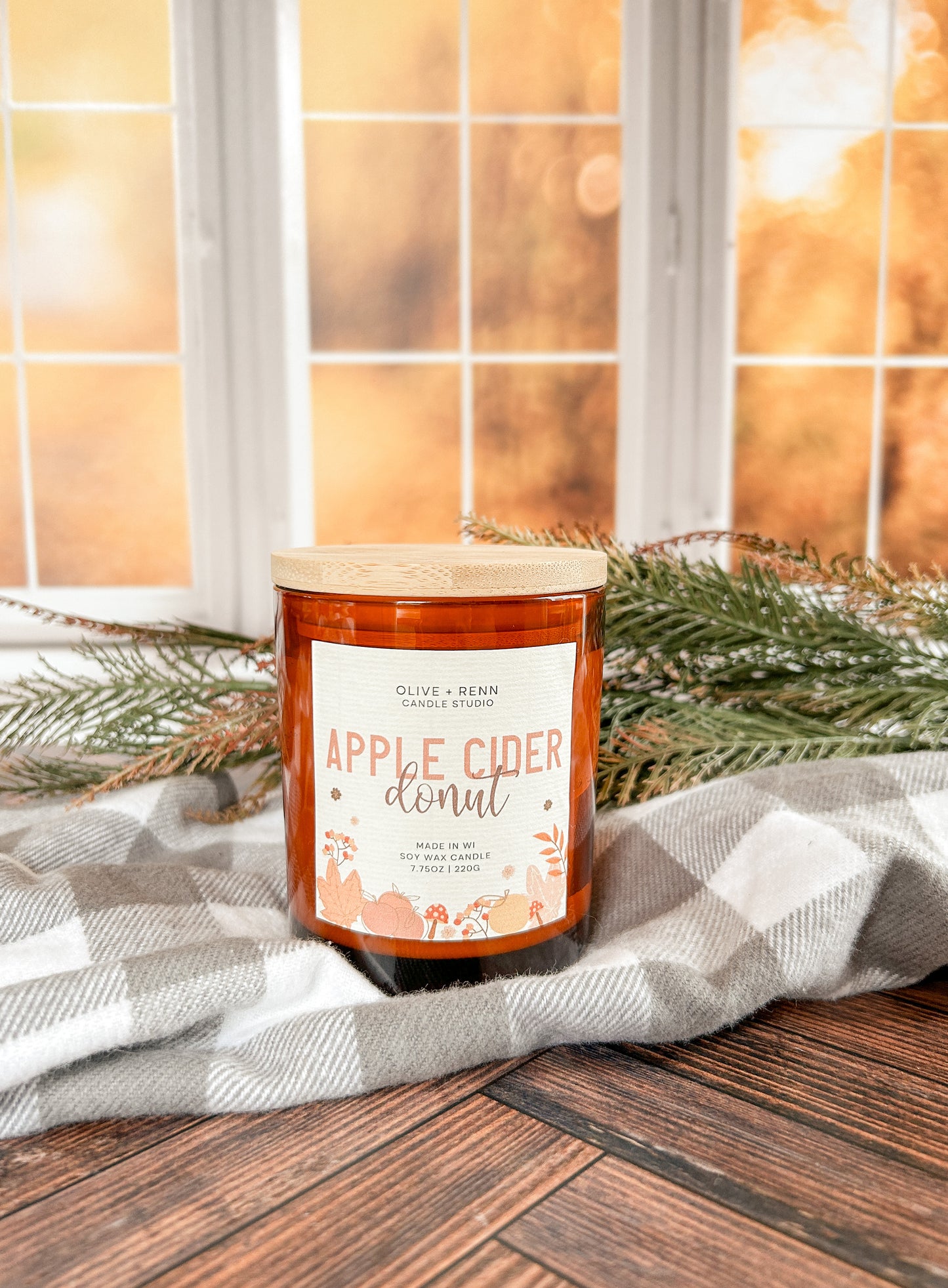 Apple Cider Donut Amber Jar