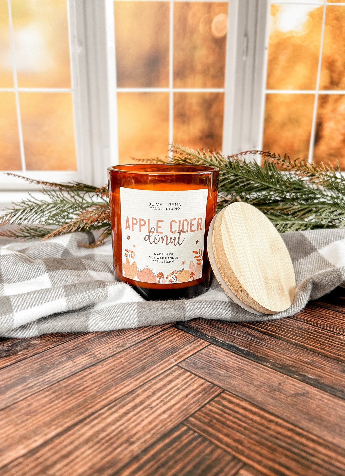 Apple Cider Donut Amber Jar