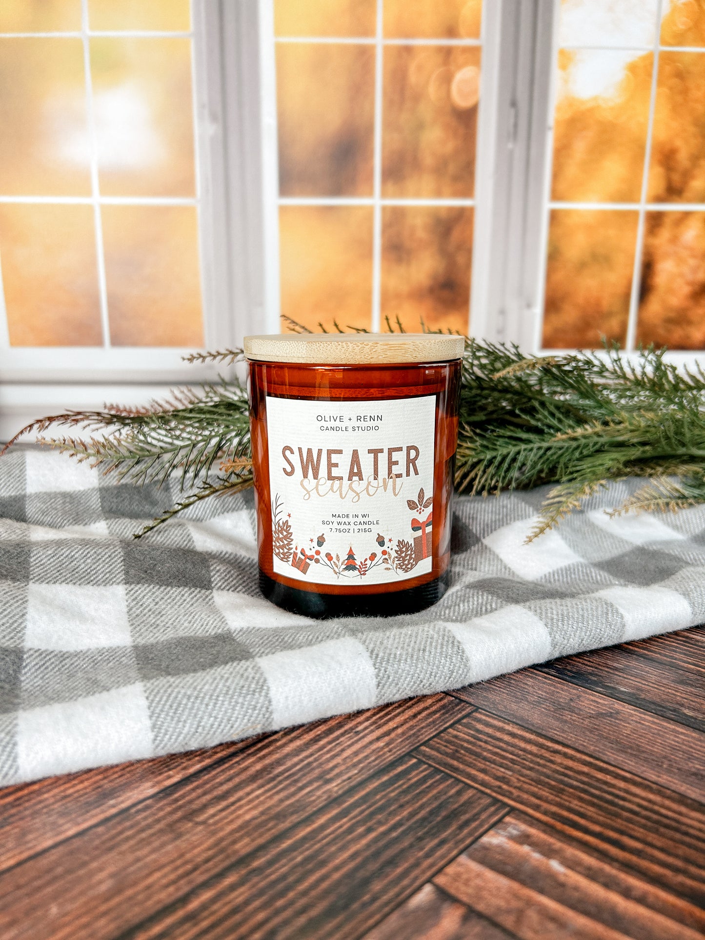 Sweater Season Amber Jar