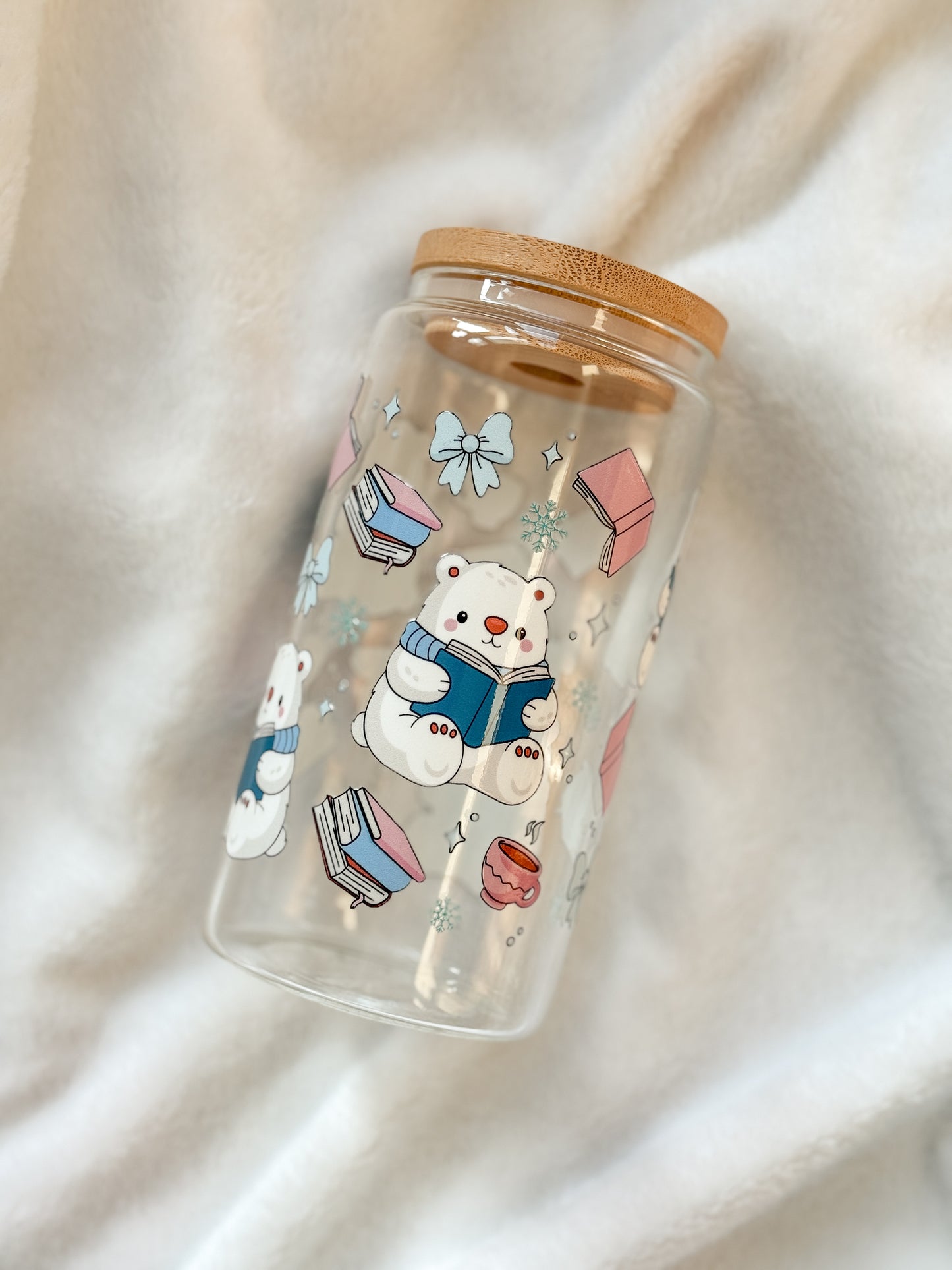 Glass Tumbler - Winter Bear