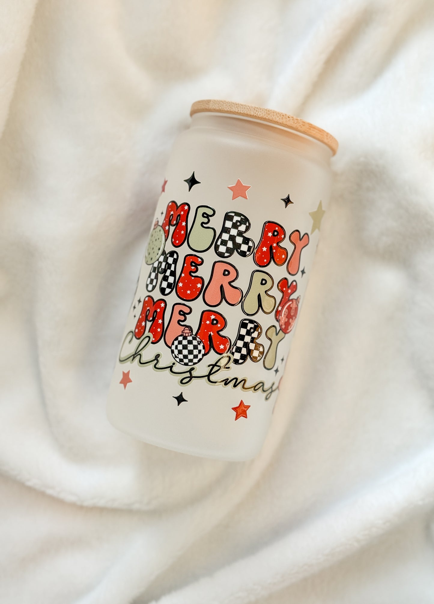 Glass Tumbler - Merry Merry Merry