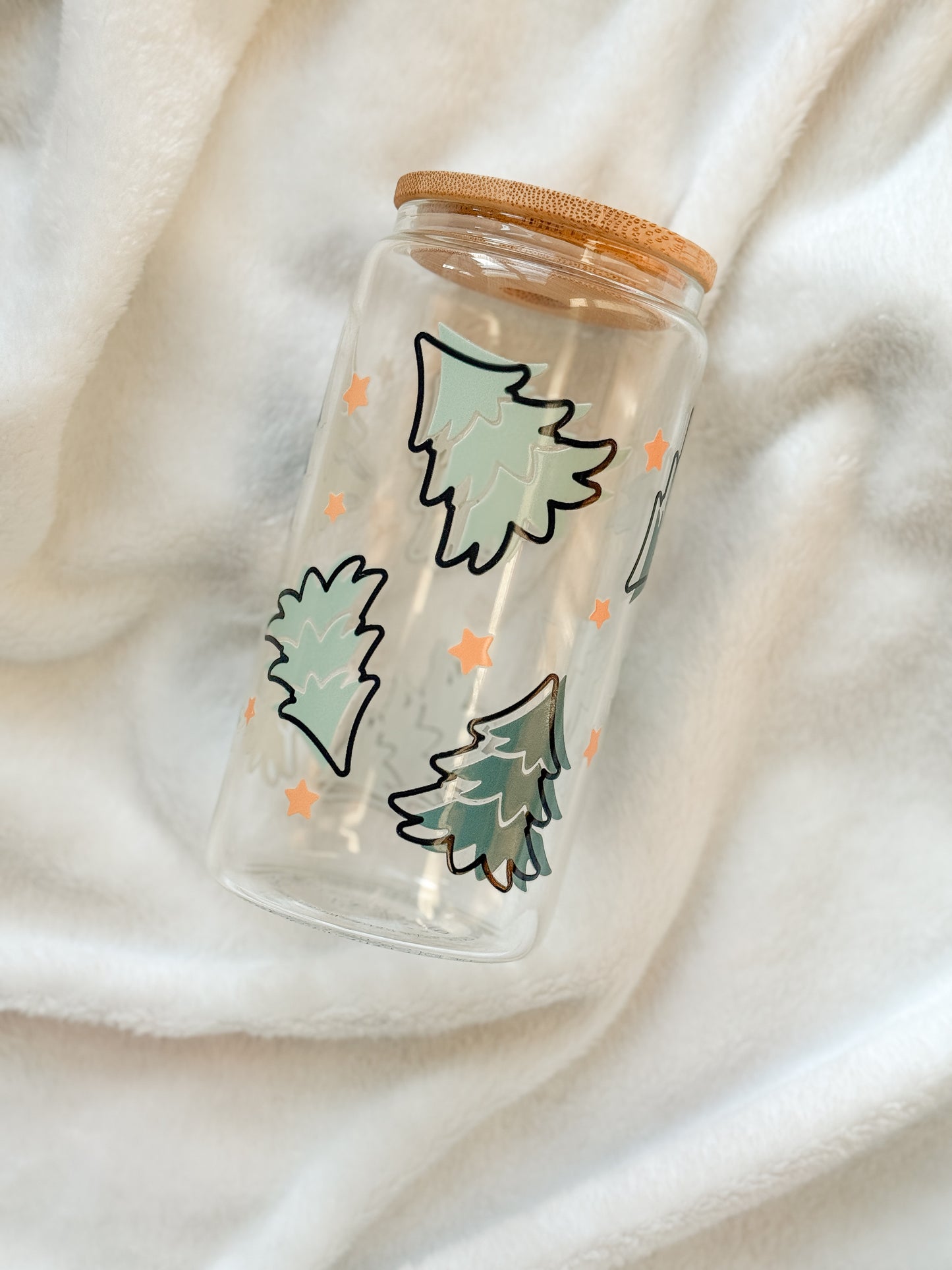 Glass Tumbler - Christmas Tree