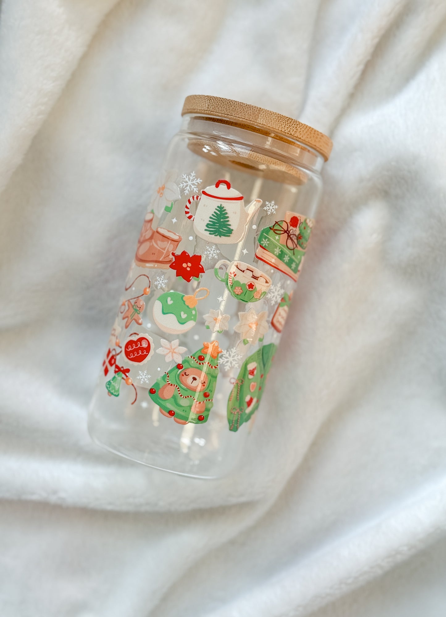 Glass Tumbler - Cutesy Christmas
