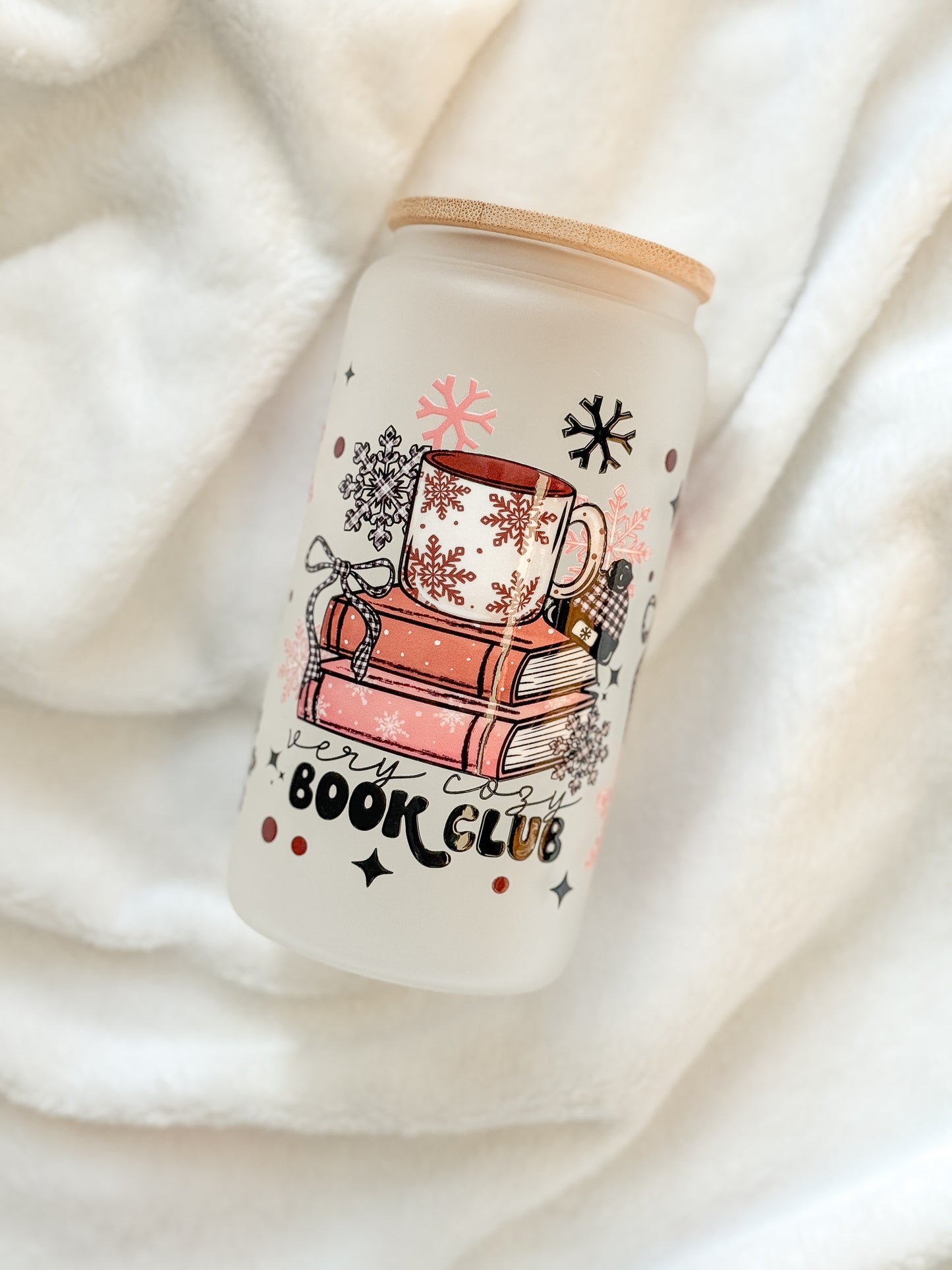 Glass Tumbler - Cozy Book Club