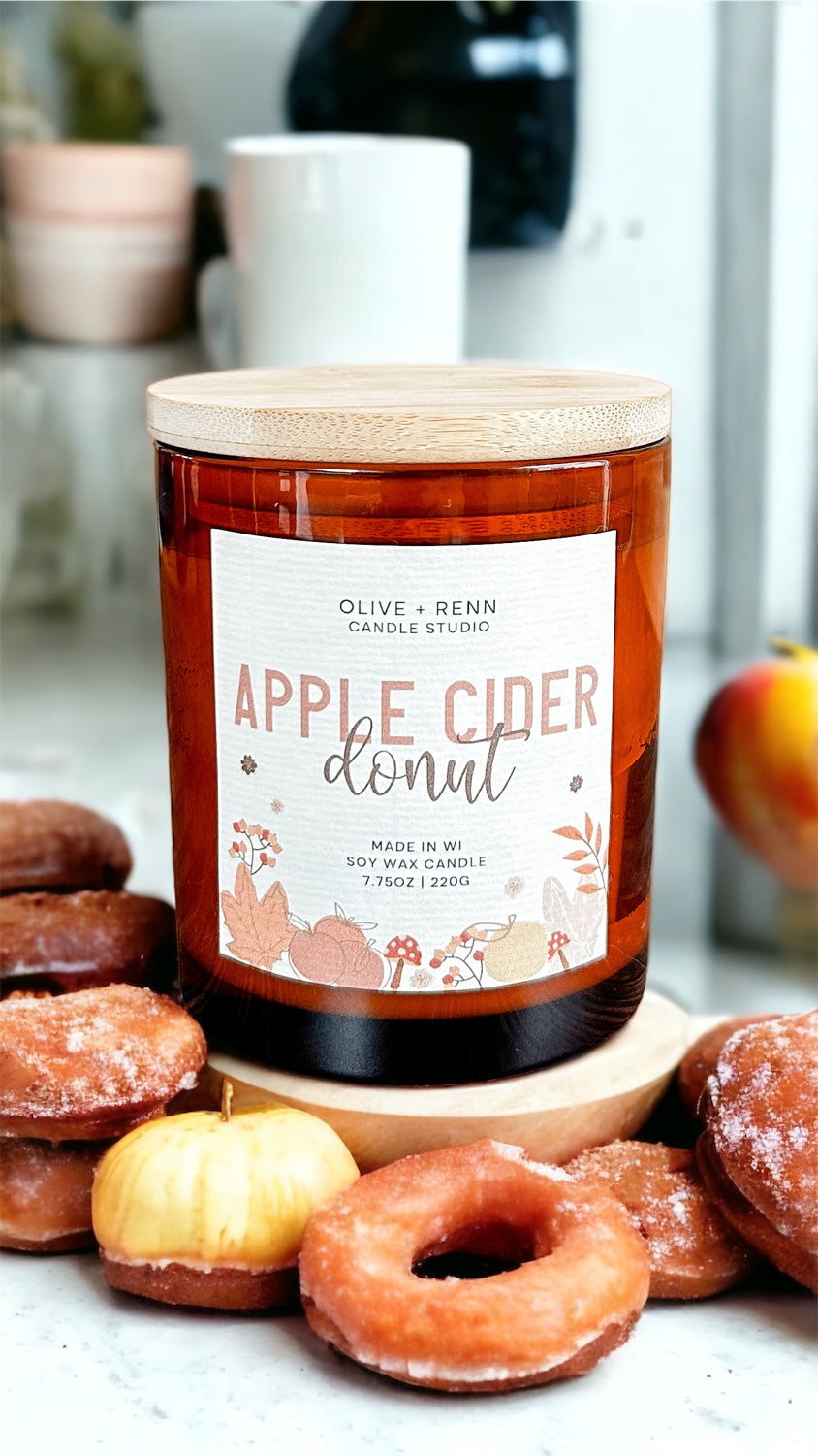 Apple Cider Donut Amber Jar