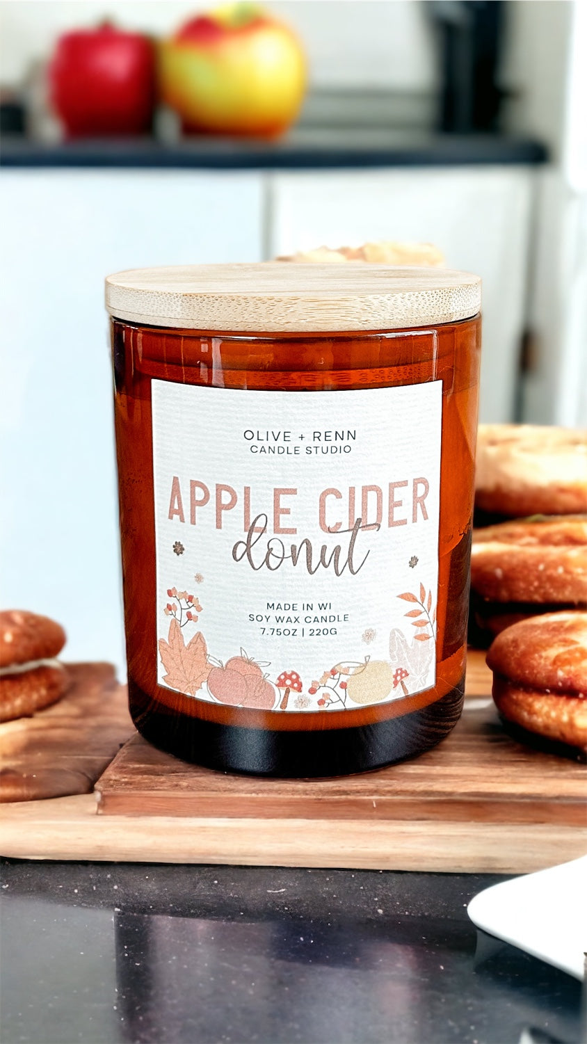 Apple Cider Donut Amber Jar