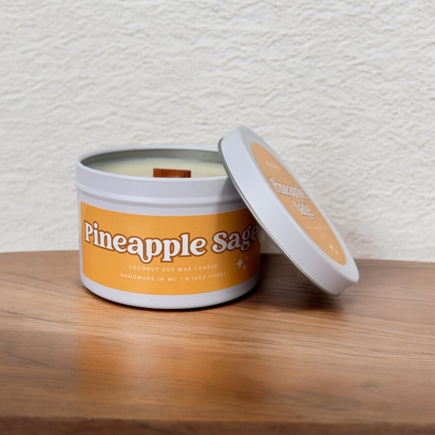 Pineapple Sage Wooden Wick Tin | Spring 2026