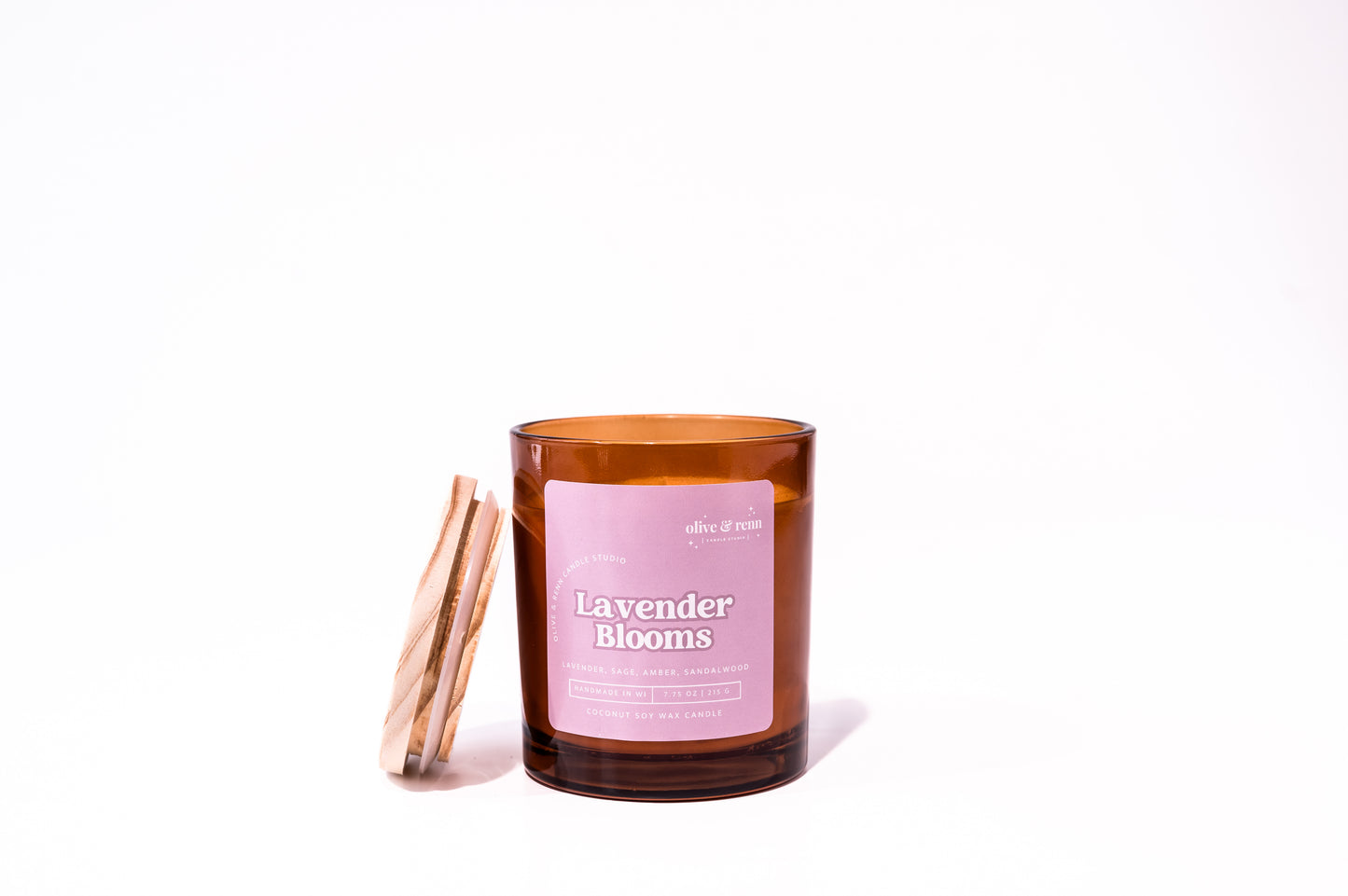 Lavender Blooms Amber Jar | Spring 2024