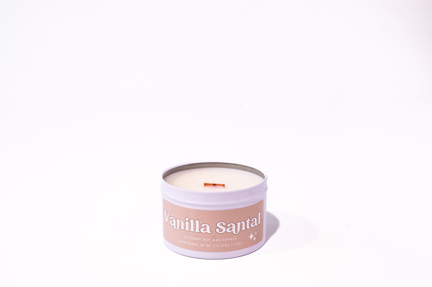 Vanilla Santal Wooden Wick Tin | Spring 2024