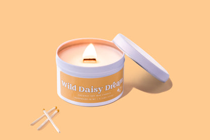 Wild Daisy Dream Wooden Wick Tin | Spring 2024