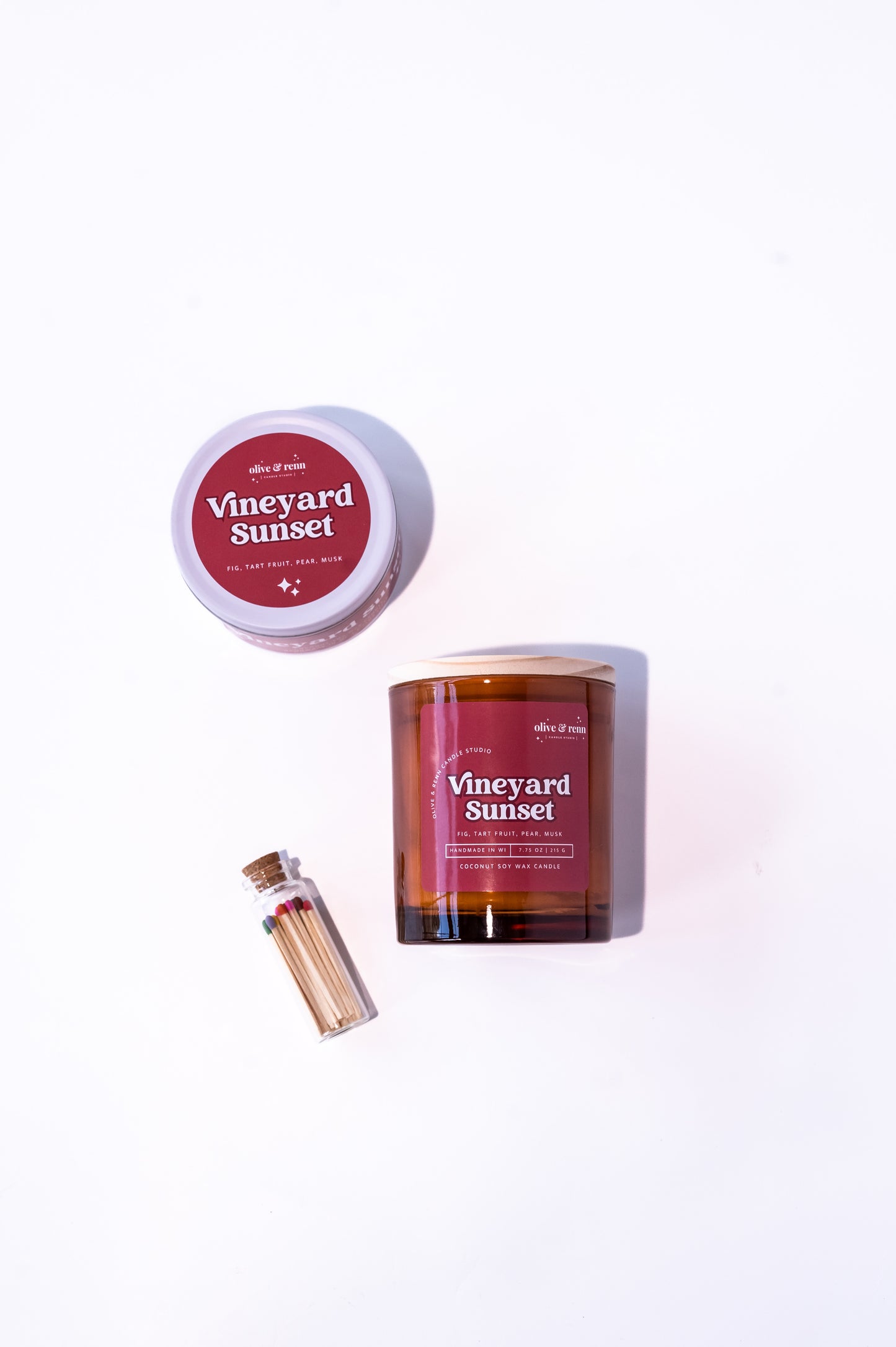Vineyard Sunset Amber Jar | Spring 2024