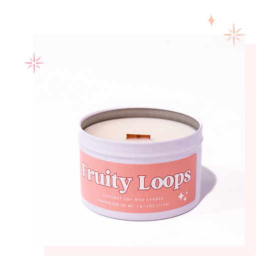 Fruity Loops Wooden Wick Tin | Spring 2024