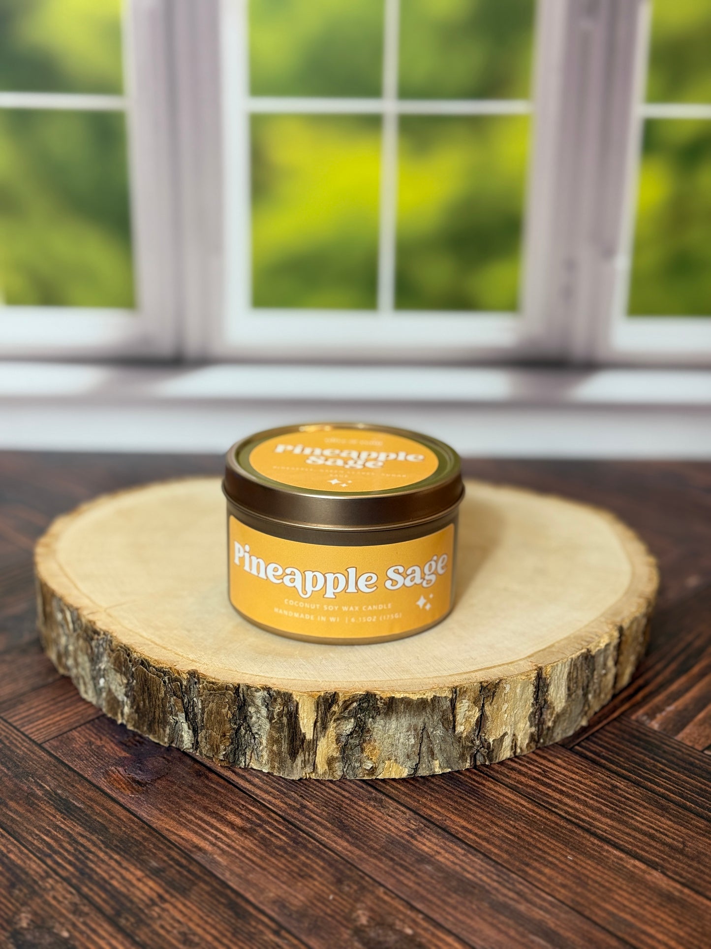 Pineapple Sage Wooden Wick Tin | Spring 2025