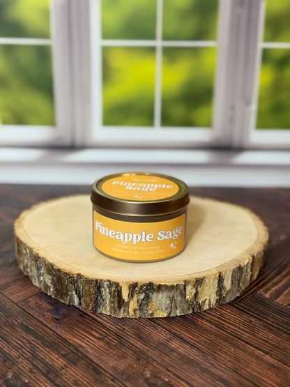 Pineapple Sage Wooden Wick Tin | Spring 2025