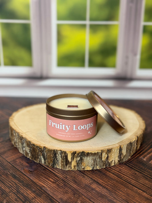 Fruity Loops Wooden Wick Tin | Spring 2025