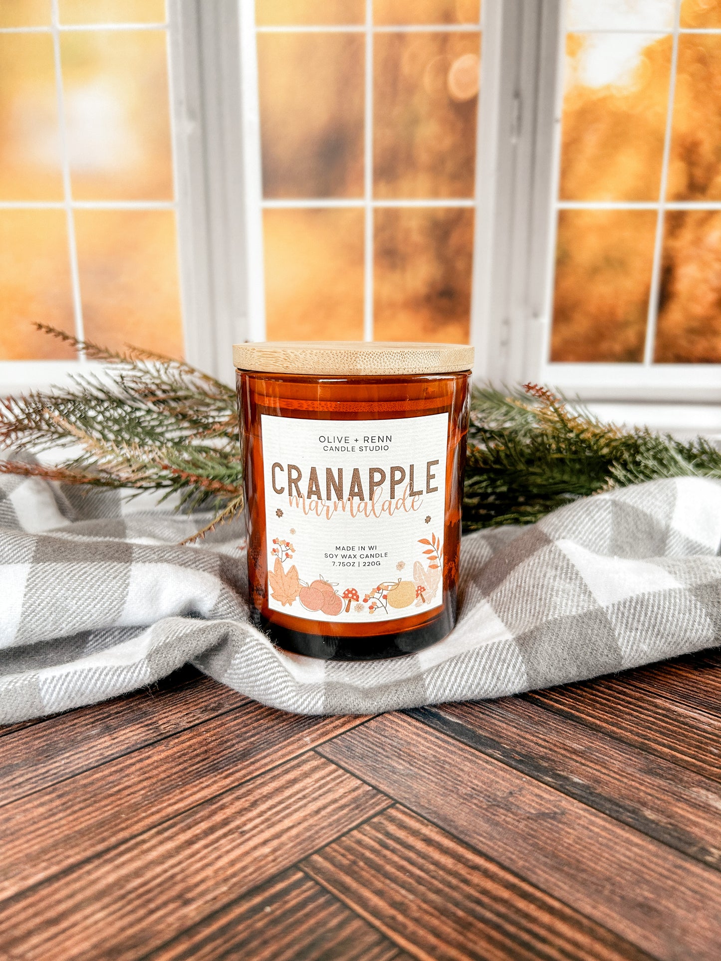 Cranapple Marmalade Amber Jar