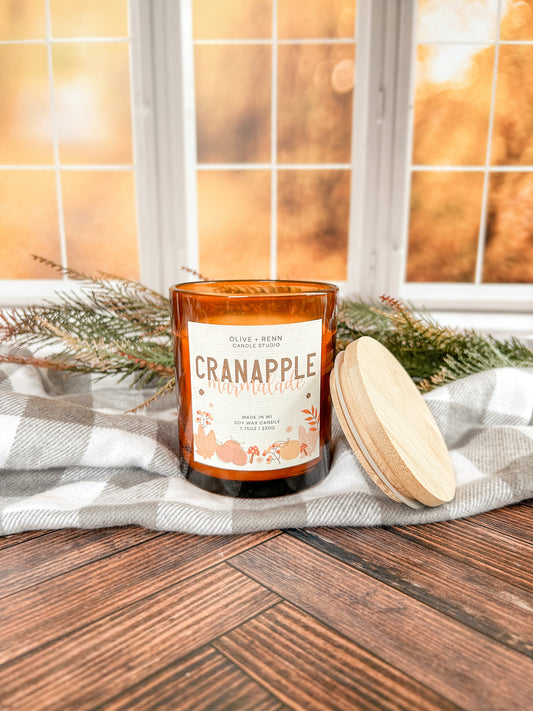 Cranapple Marmalade Amber Jar