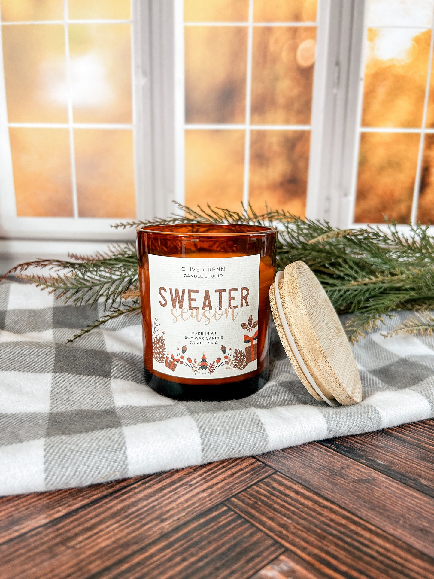 Sweater Season Amber Jar
