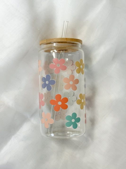 16oz Everyday Tumbler - Colorful Daisies