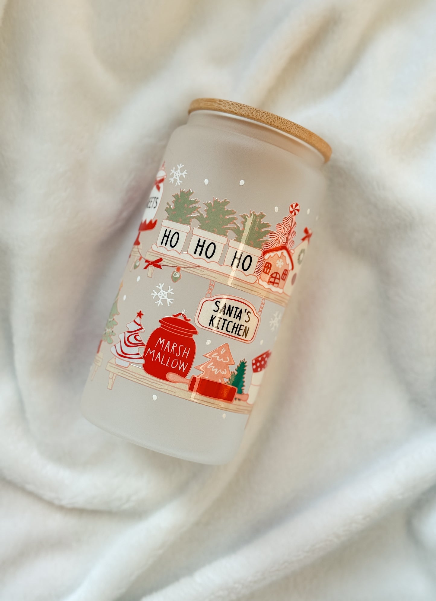 Glass Tumbler - Ho Ho Ho