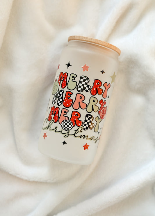 Glass Tumbler - Merry Merry Merry