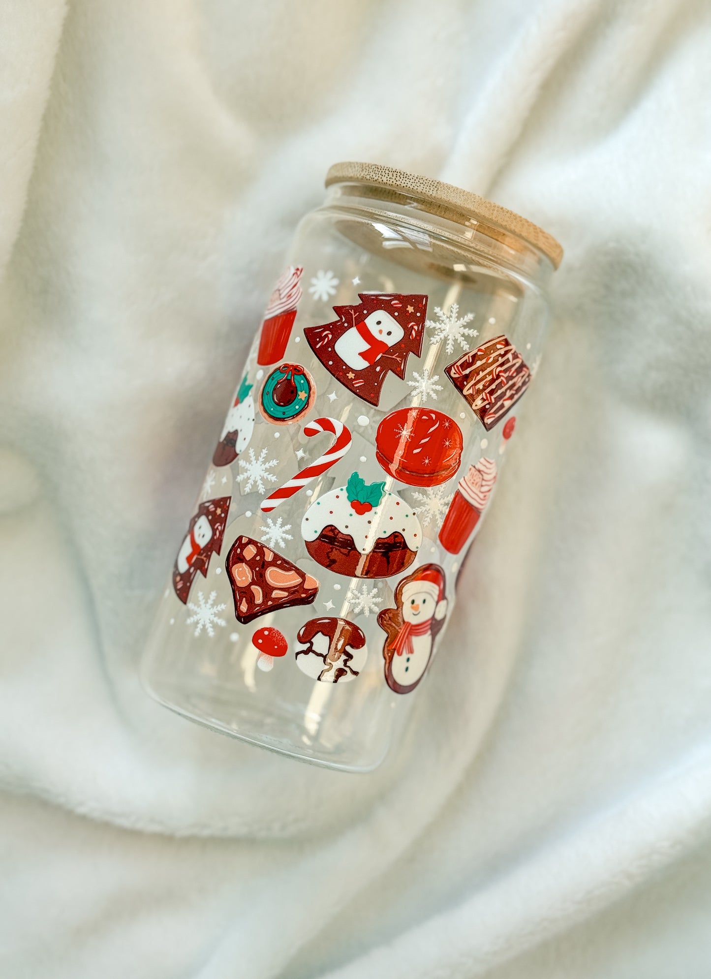 Glass Tumbler - Christmas Pastries