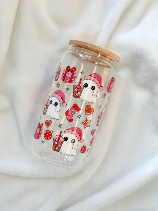 Glass Tumbler - Iced Coffee Ghost