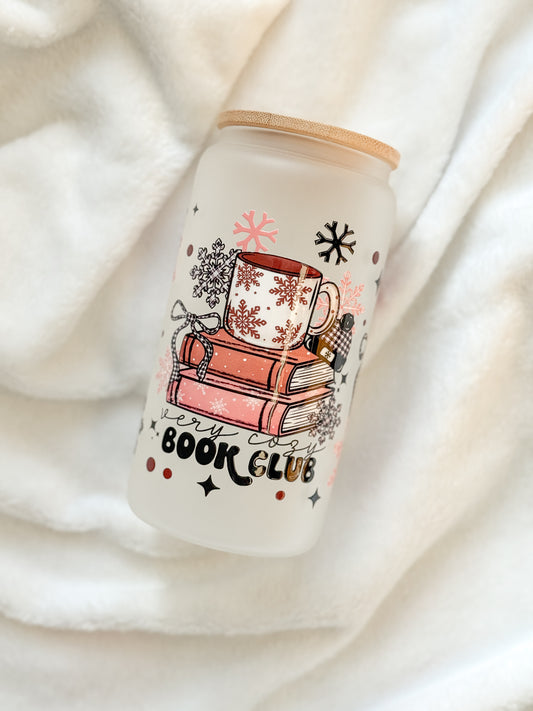 Glass Tumbler - Cozy Book Club