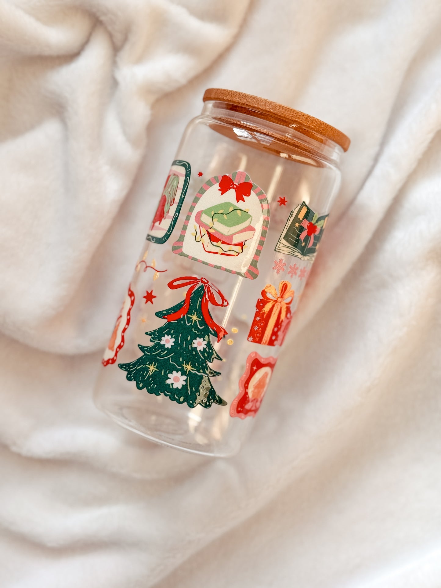 Glass Tumbler - Vintage Christmas