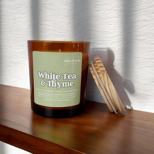 White Tea & Thyme Amber Jar | Spring 2026