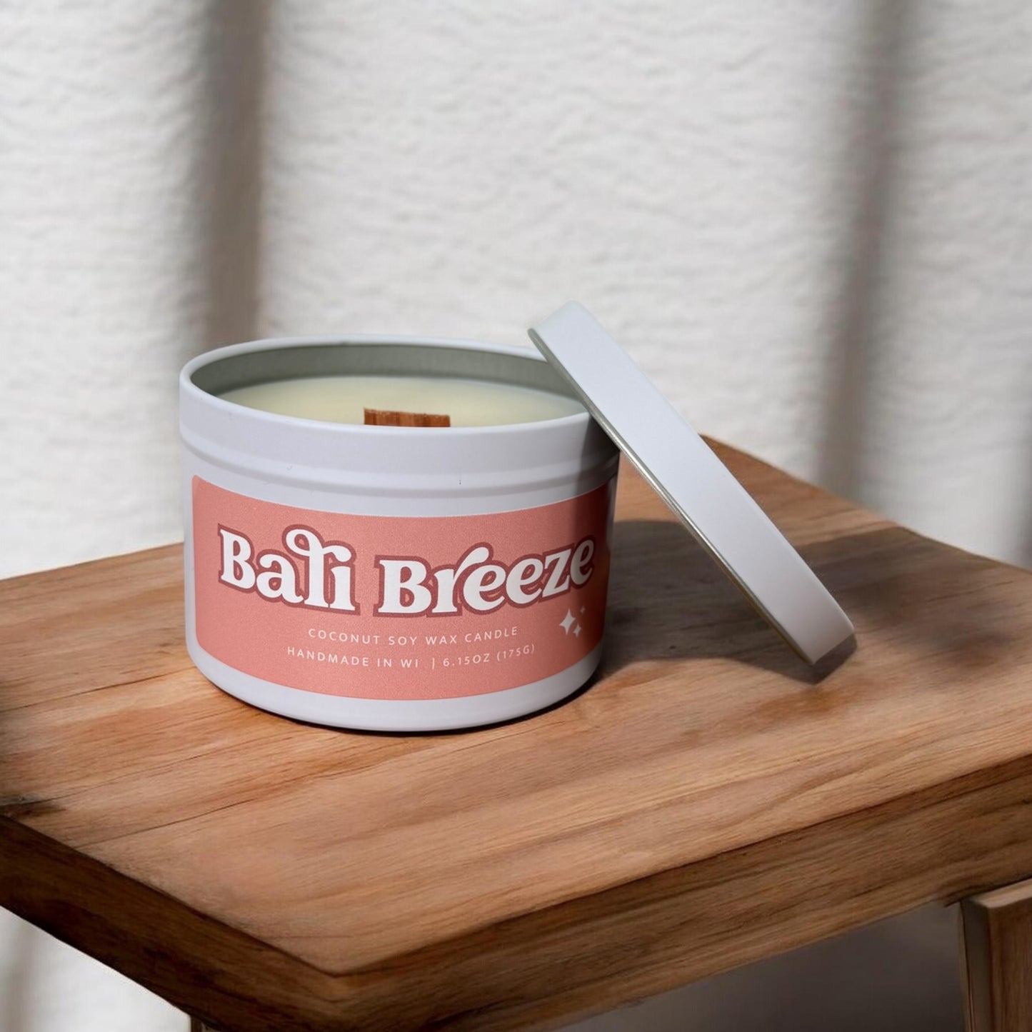 Bali Breeze Wooden Wick Tin | Spring 2026